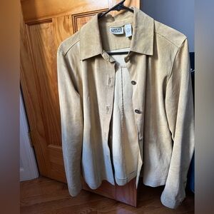 Vintage Chico’s green suede jacket